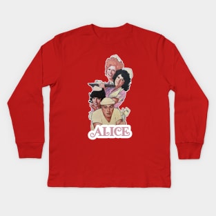 Alice '70s TV Show Kids Long Sleeve T-Shirt